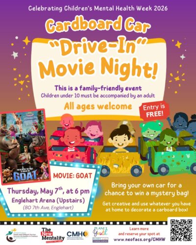 Cardboard Car Drive-In Movie Flyer