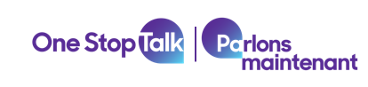 Logo One Stop Talk/Parlons maintenant