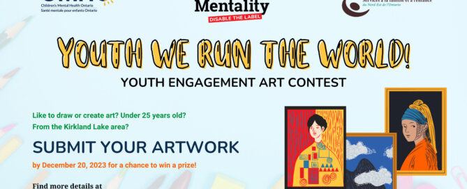 Youth We Run the World! Youth Engagement Art Contest Banner. Submit your artwork by Decembe 20, 2023 for a chance to win a prize!